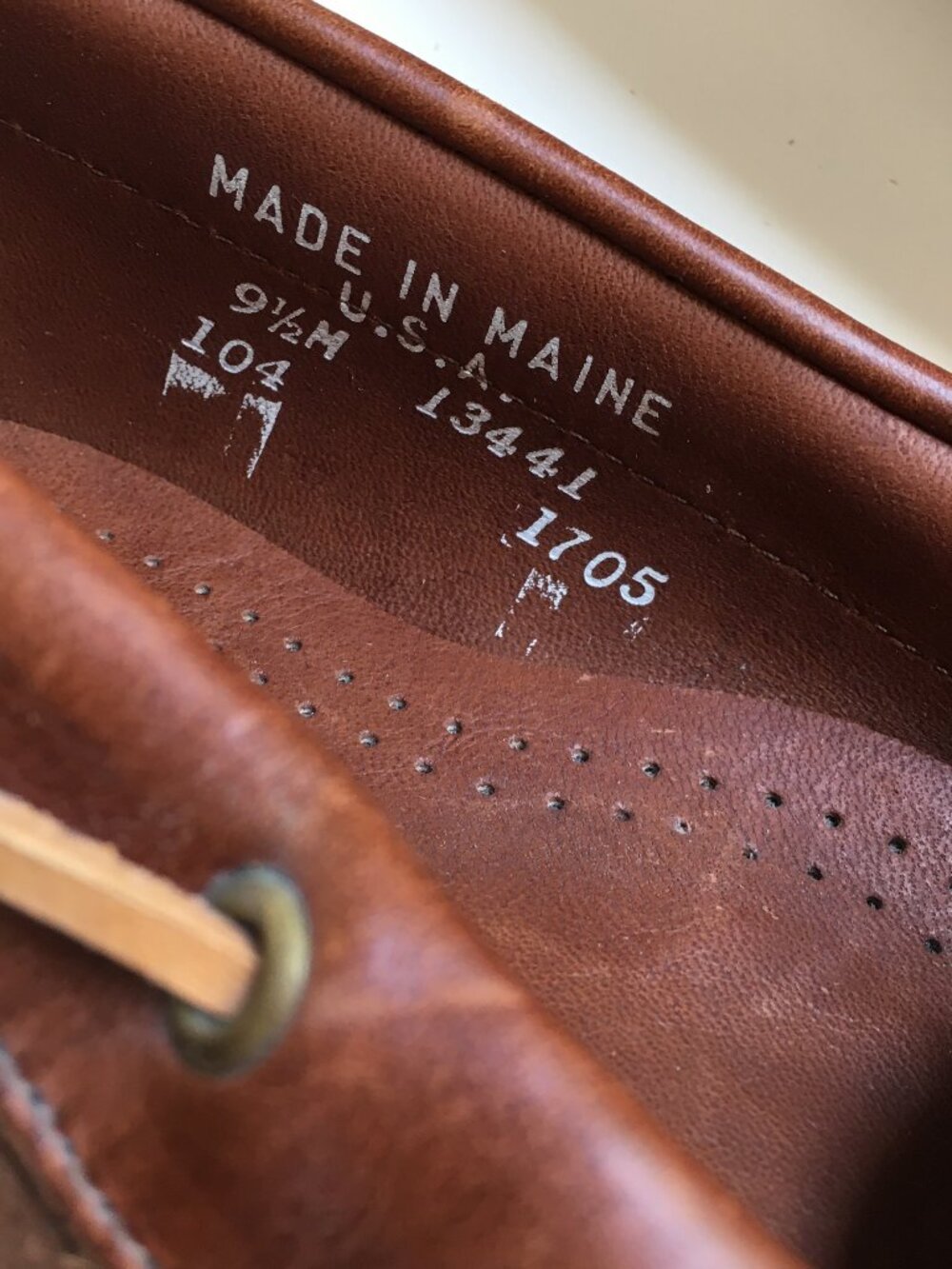 Vintage Brown Boat Shoes 9.5 Cole Haan Leather Loafer Deck USA Moccasin - Picture 12 of 12
